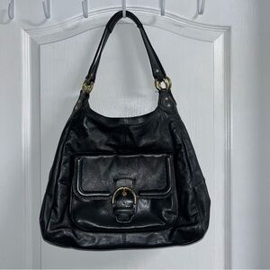 Coach Vintage Campbell Black Leather Purse